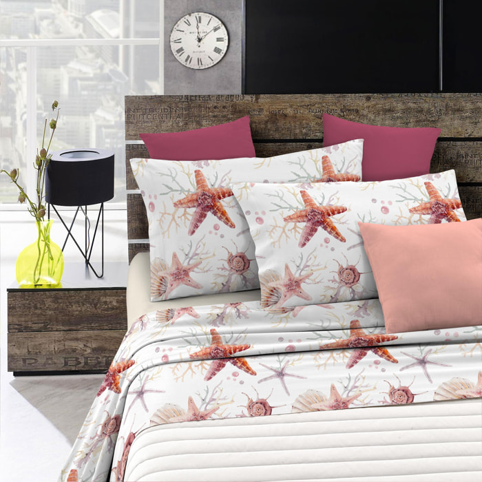 COMPLETO LETTO FANTASY MADE IN ITALY MICROFIBRA-STARFISH SINGOLO