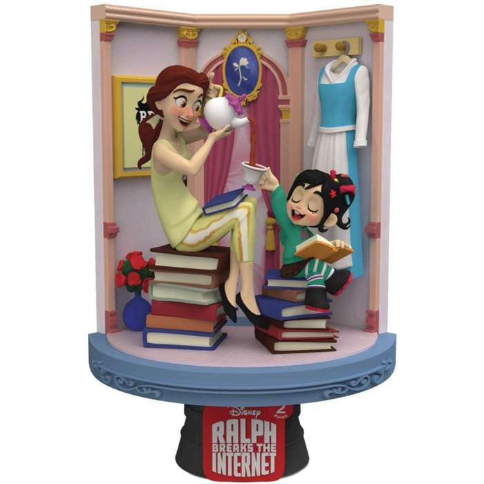 Ralph 2 Statua Belle & Vanellope D-Stage Diorama Figura 15 cm Beast Kingdom