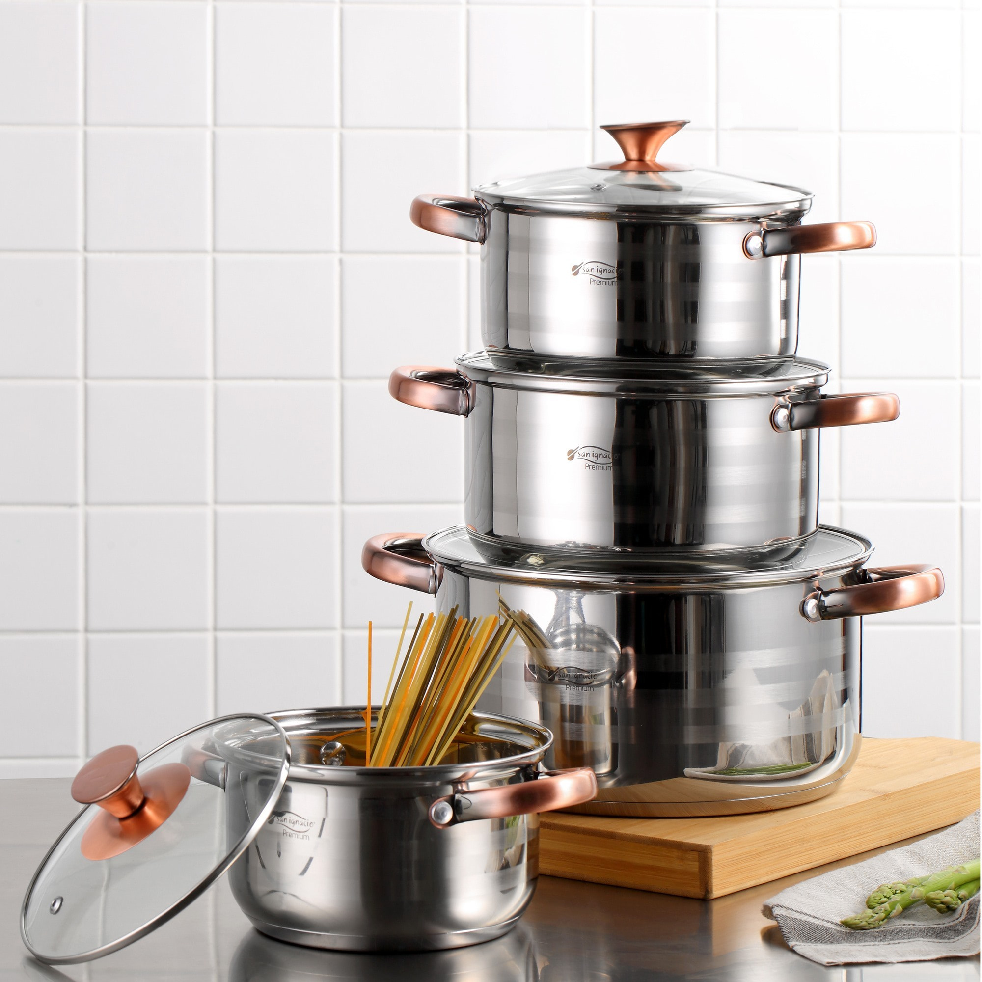 Bateria de cocina 8 piezas SAN IGNACIO