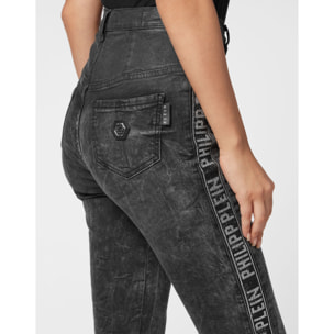 PHILIPP PLEIN Jegging de cintura alta