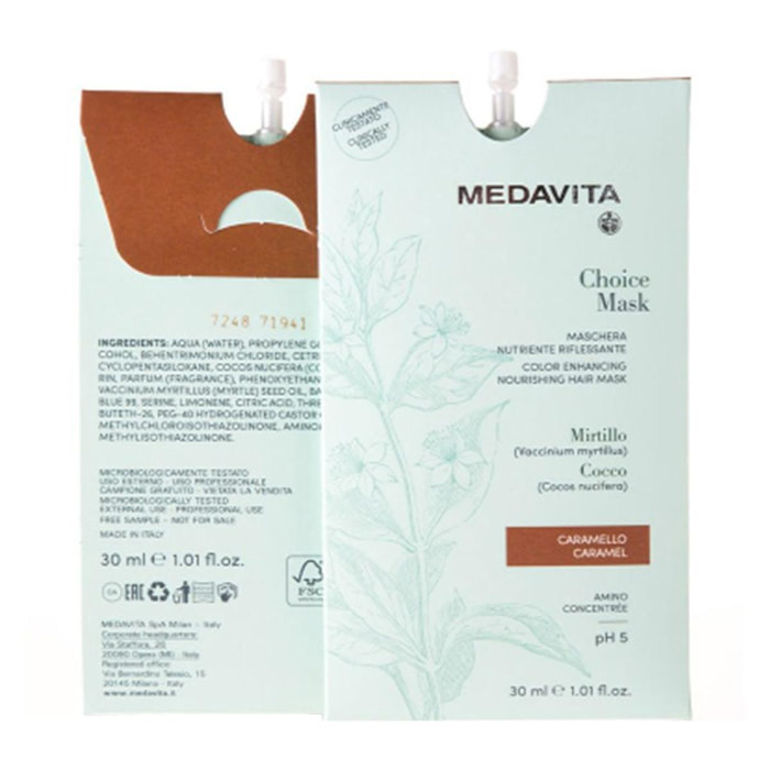 MEDAVITA Choice Mask Nutriente Riflessante Caramello 30ml