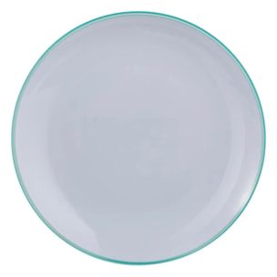 Assiette "Square" vert menthe 25cm