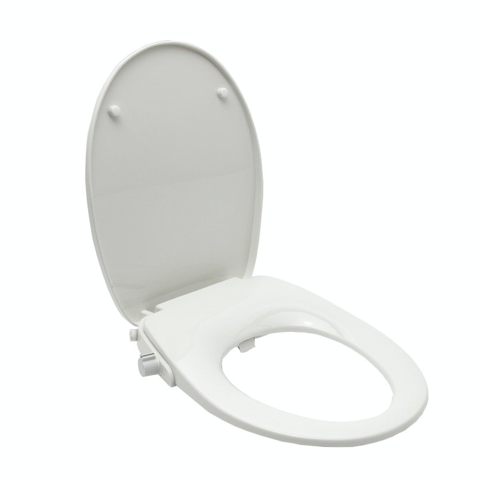 Abattant WC japonais siège de toilette Softclose sans électricité avec bidet intégré, blanc SATBEASY2233