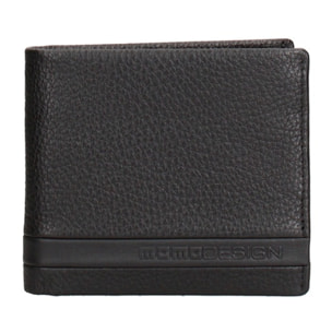 Portafoglio uomo in vera pelle - Modello Erebo Pro - Casual - 9.5 x 11.0 x 2.0 cm