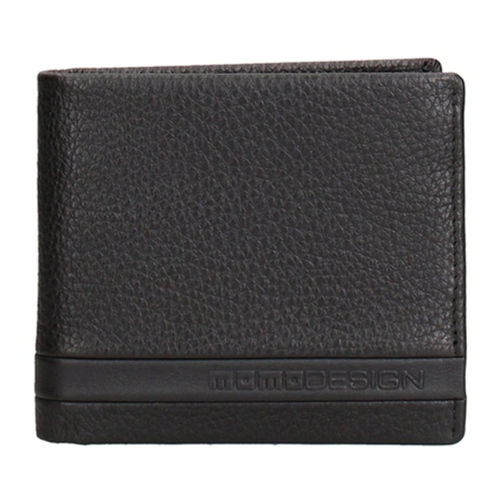 Portafoglio uomo in vera pelle - Modello Erebo Pro - Casual - 9.5 x 11.0 x 2.0 cm