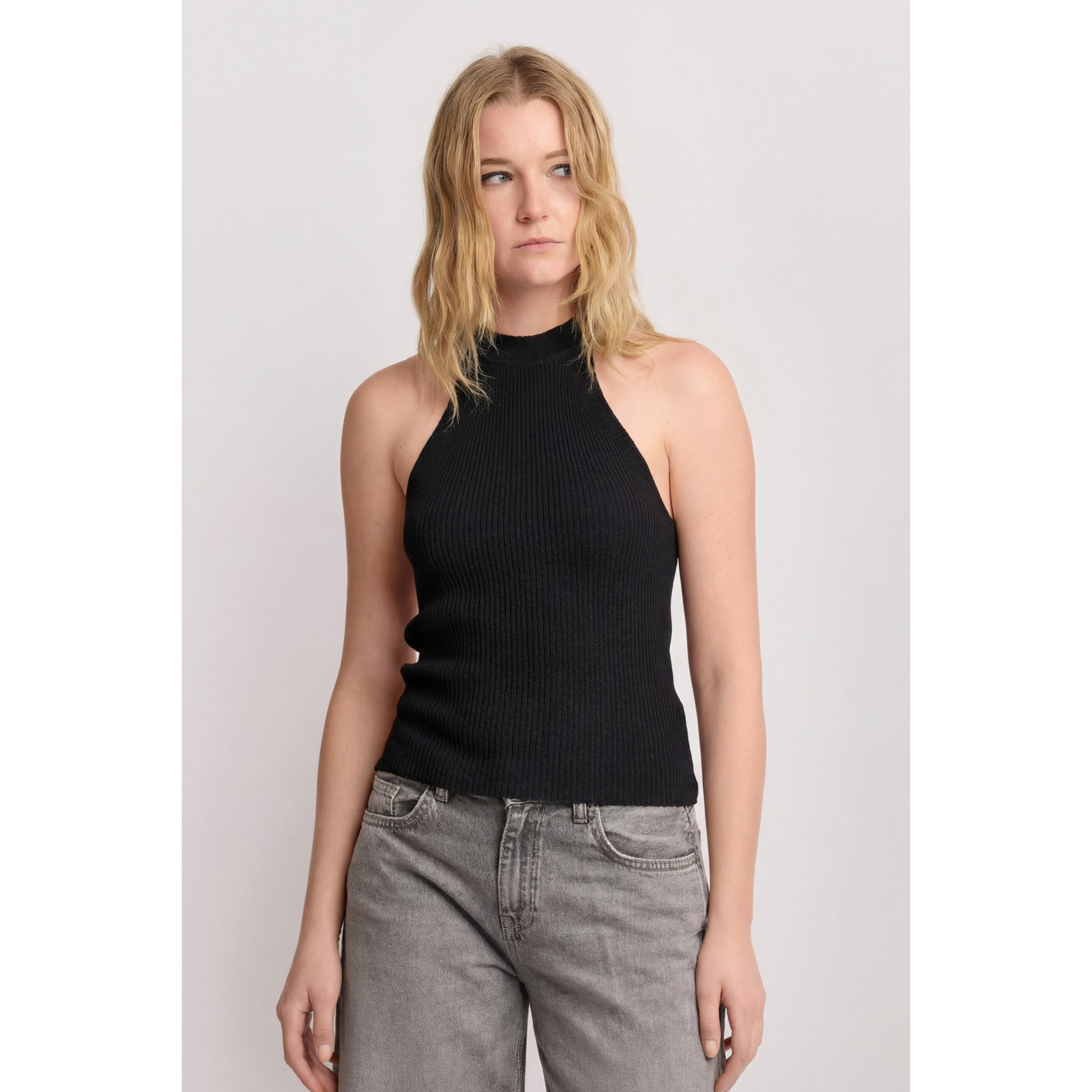 Kocca - Top con scollo all'americana Donna, Tinta unita, Scollo americano