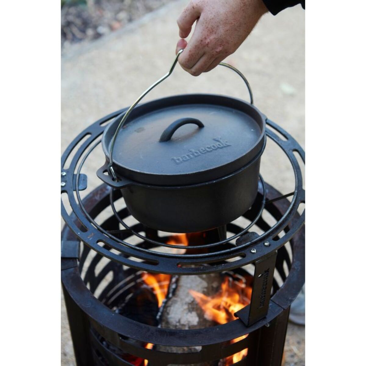 Cocotte barbecue BARBECOOK en fonte émaillée 3L BC-WOO-6008