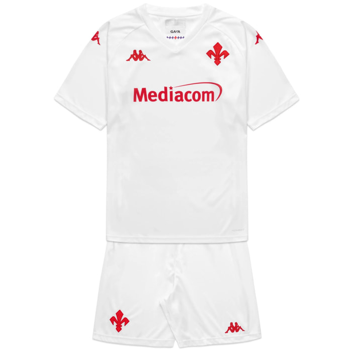 Kappa - Completi Bambino Bianco - Kombat Kit 2025 Fiorentina