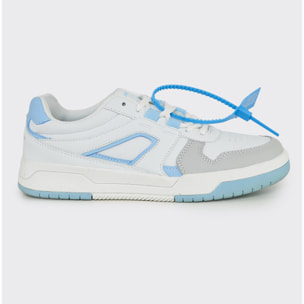 Scarpa sportiva BLAST bianca celeste