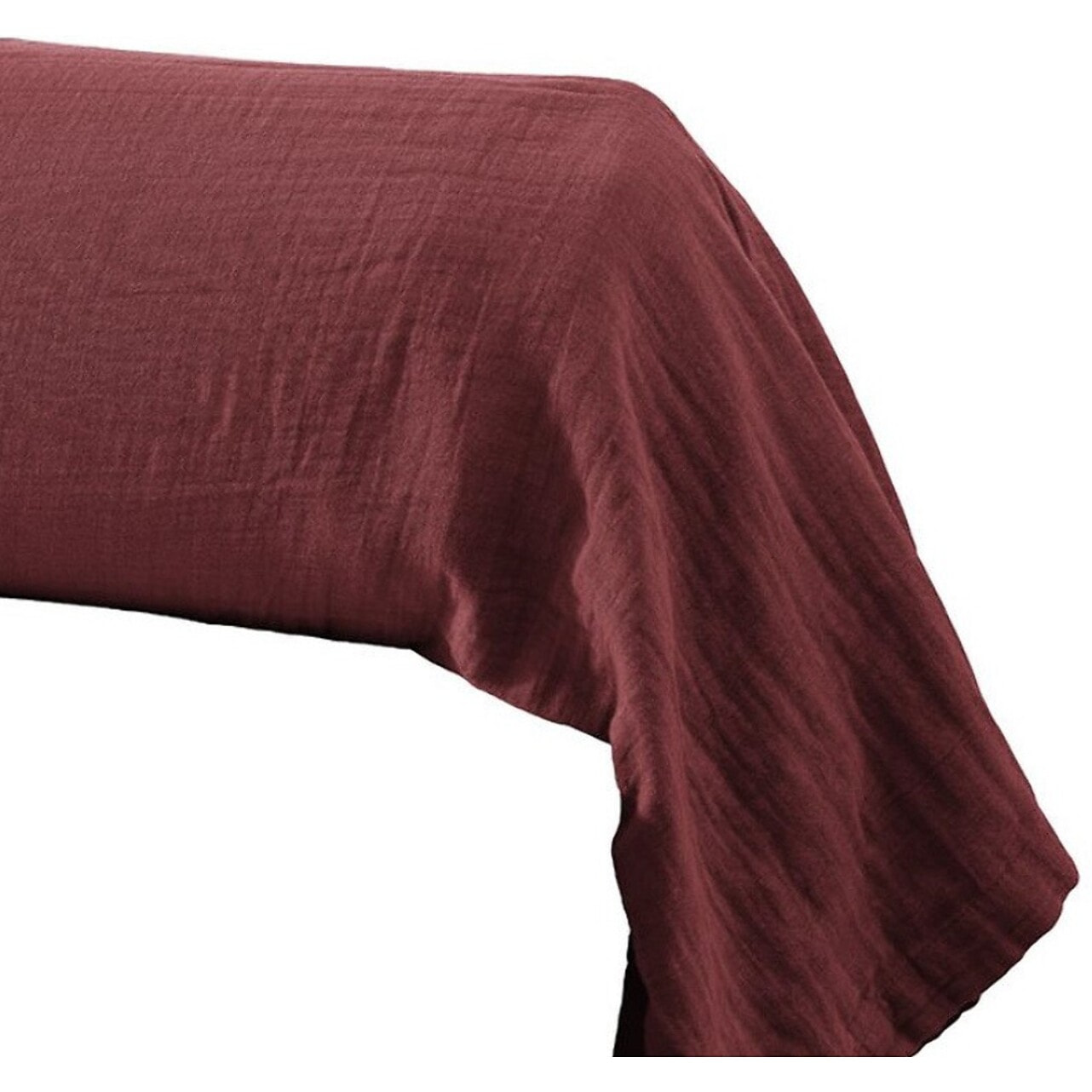 Taie De Traversin 85x185cm 100% gaze De Coton Lie De Vin