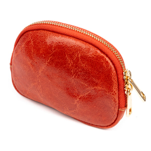 Baratili portafoglio donna. Pelle autentica Camoscio finitura lavata a pietra.