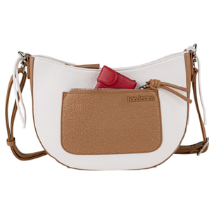 Bolso Bandolera Mujer Lois Shavanna Marron-Blanco