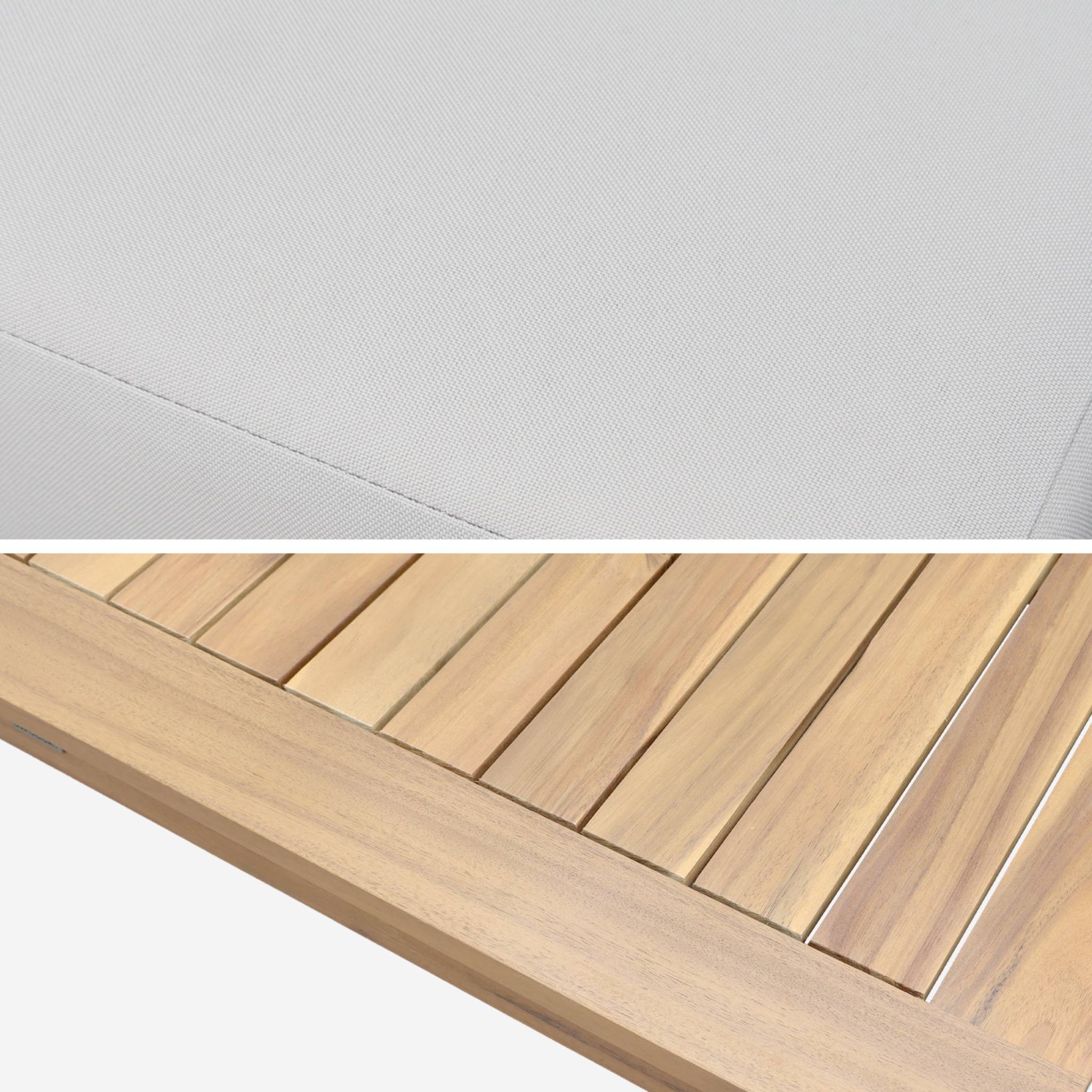 Salon de jardin modulable bois d'acacia 4 places TULA