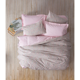 Parure housse de couette et taie(s) d'oreiller coton imprimé