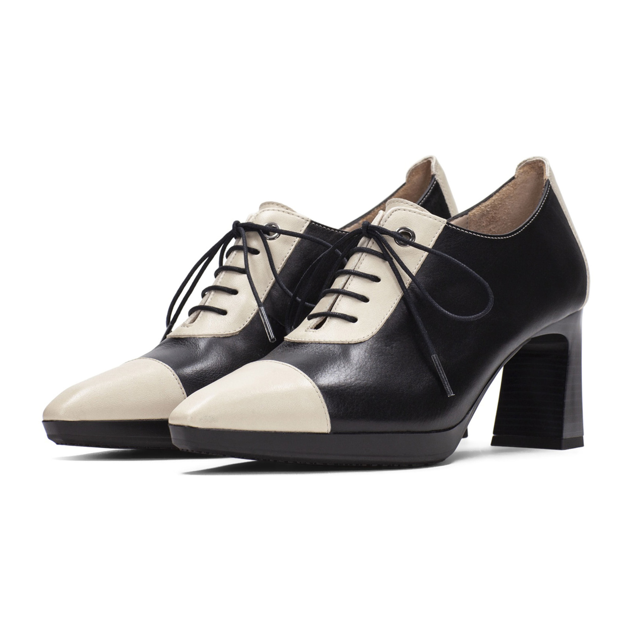 Derby Ankara Negro milk 7 cm