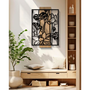 PANNELLO DA MURO LOTUS FERRO E WOOD CM 60X2X90