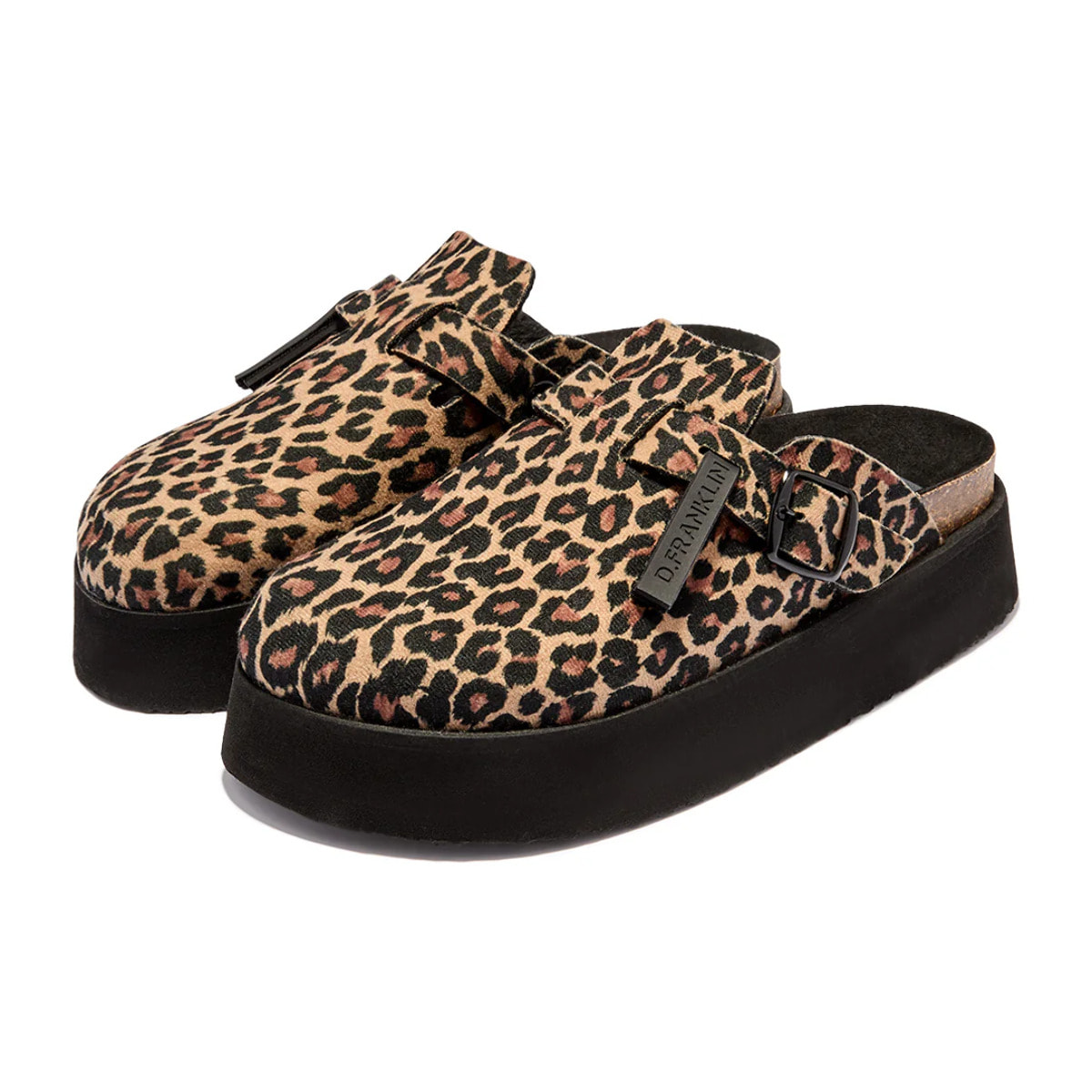 Zuecos de Mujer con Plataforma en Leopardo Vibe Clog