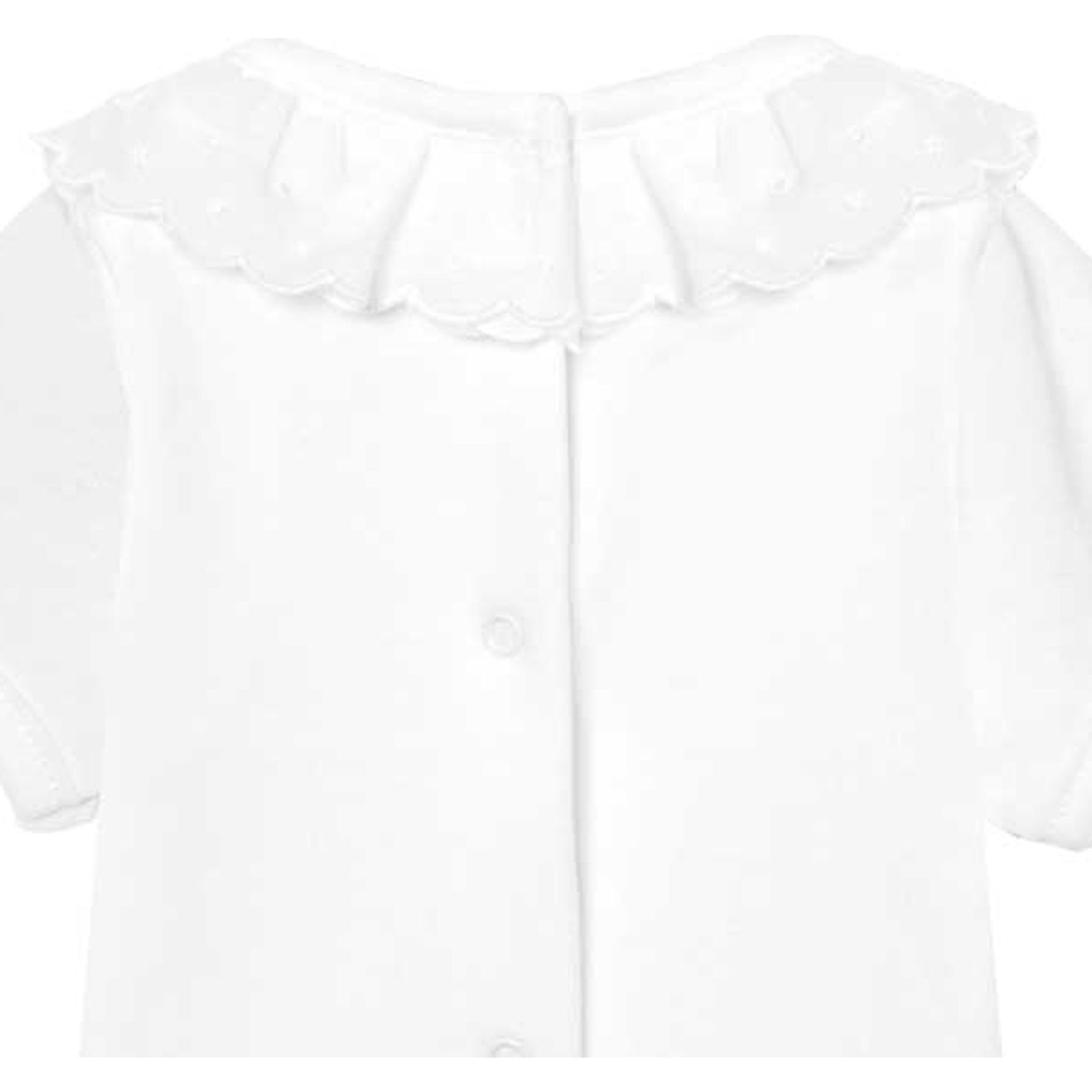 Body bebé manga corta cuello puntilla