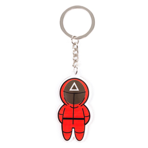 Portachiavi calamaro piatto. Osservatore del triangolo.