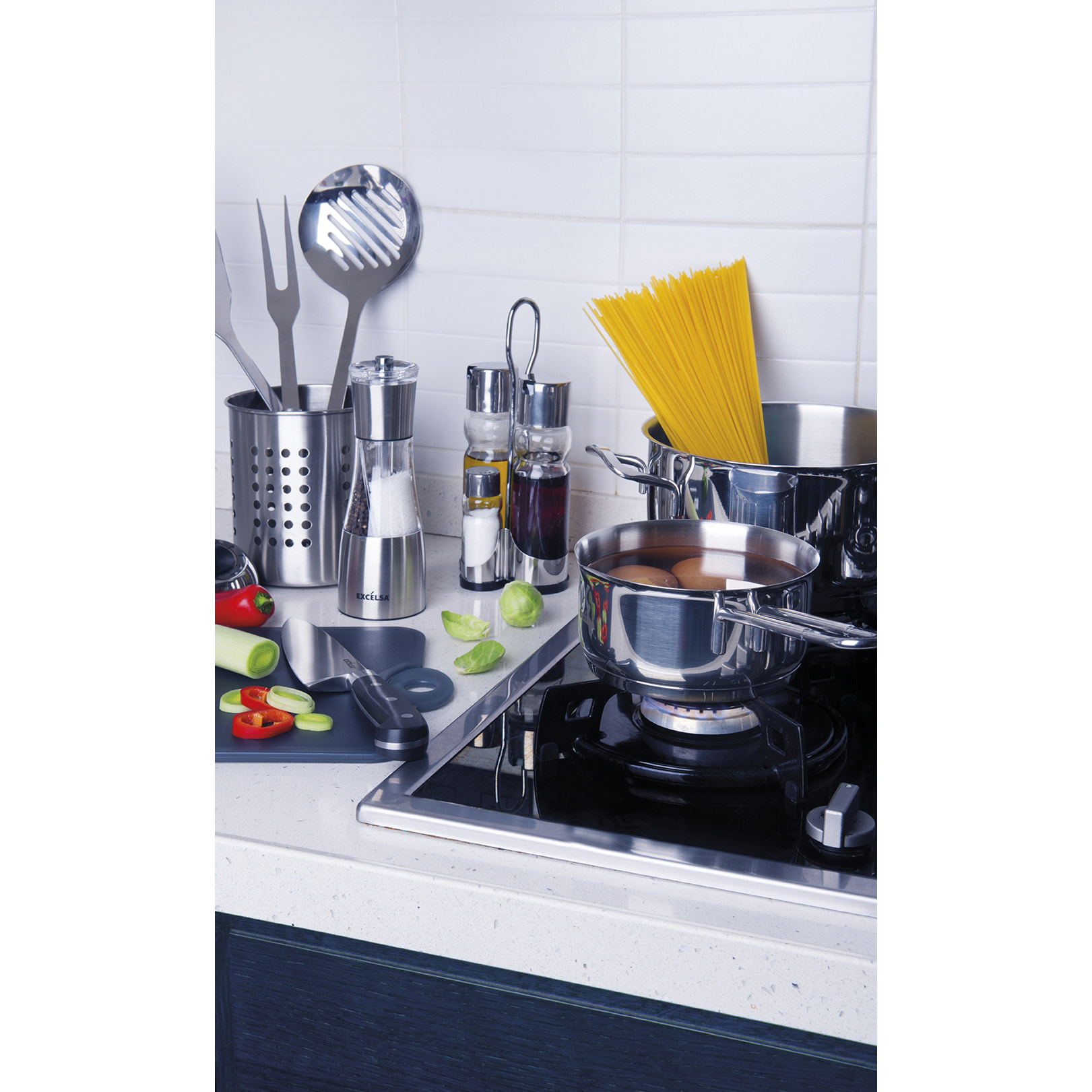 Set condimento 5 pz Excelsa – Oleum Set Vetro Trasparente