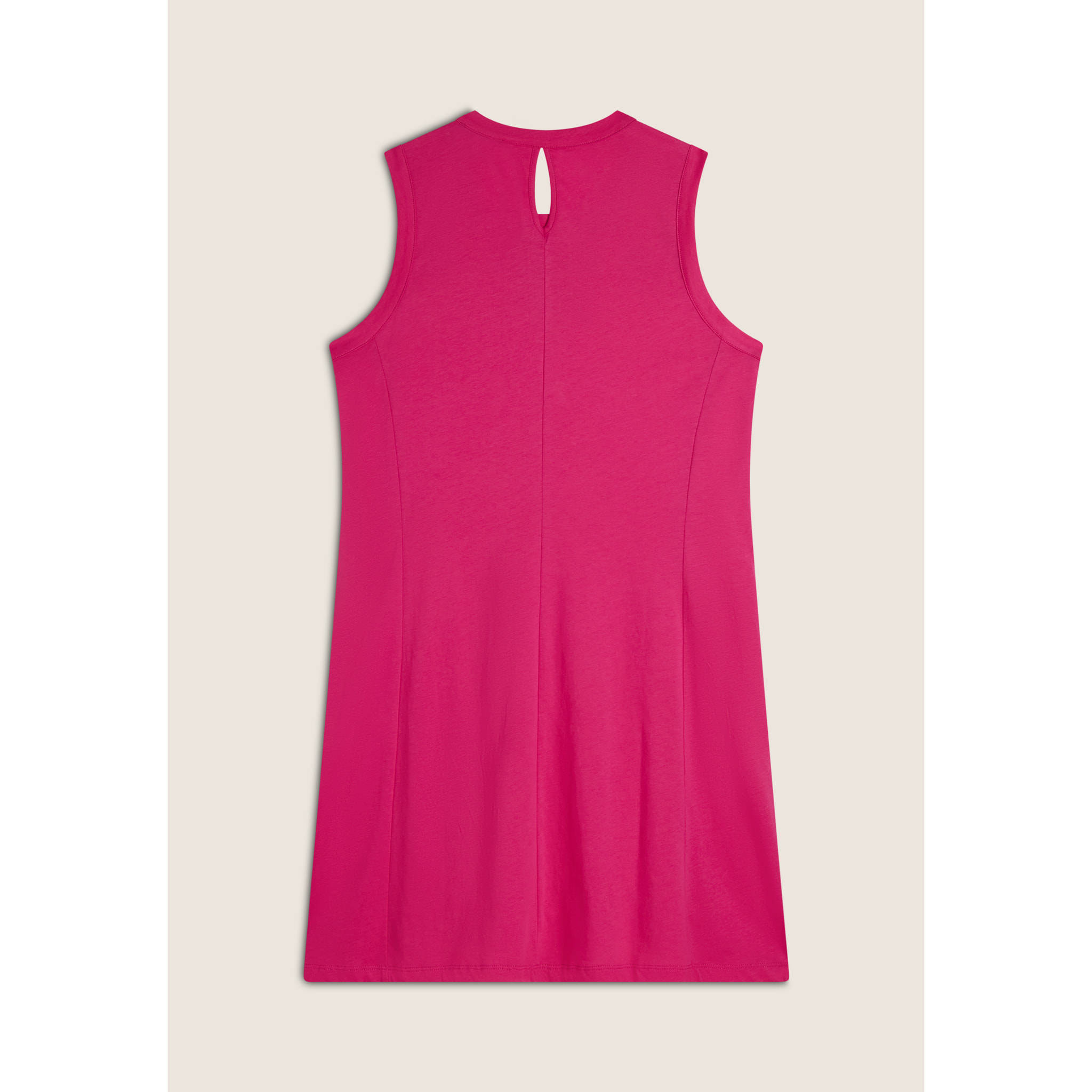 Vestito senza maniche in jersey con dettagli floreali