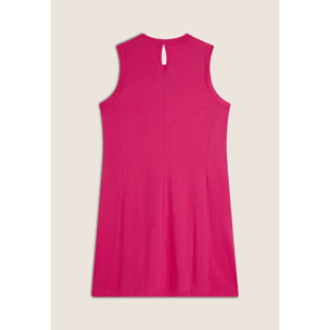 Vestito senza maniche in jersey con dettagli floreali