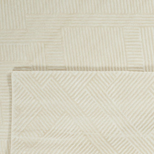 Tapis salon 80x150 CEROTEO Crème tapis tendance