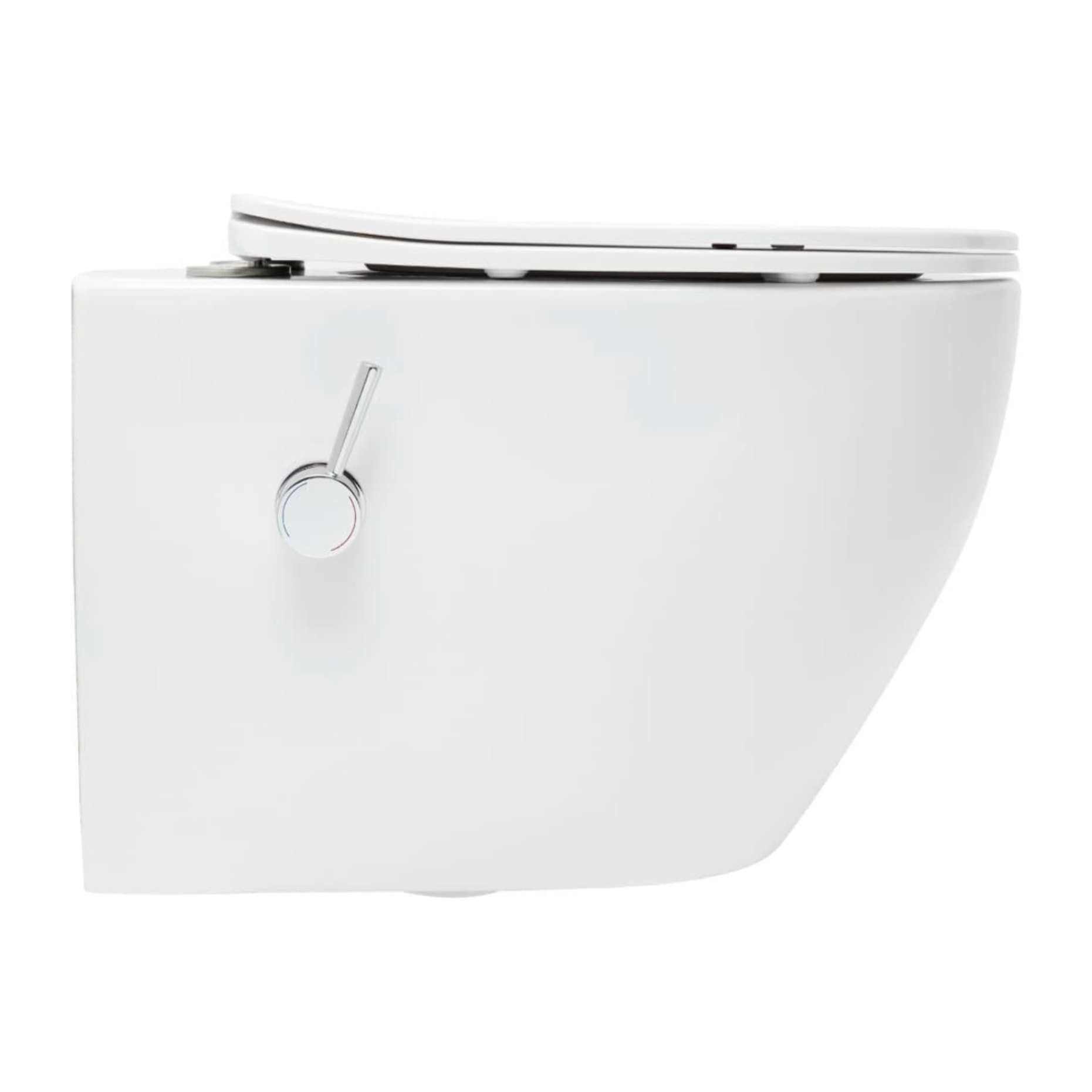 Fusion WC japonais suspendu sans bride, chasse d'eau Vortex + abattant SoftClose, blanc (SATFUS11BFC)