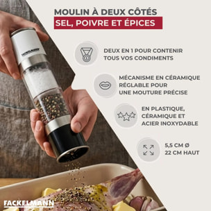 Moulin 2 en 1 à sel et à poivre Fackelmann