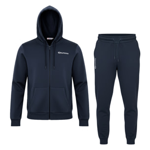 Tuta Uomo SUPERGA Cotone Felpato Full Zip Cappuccio