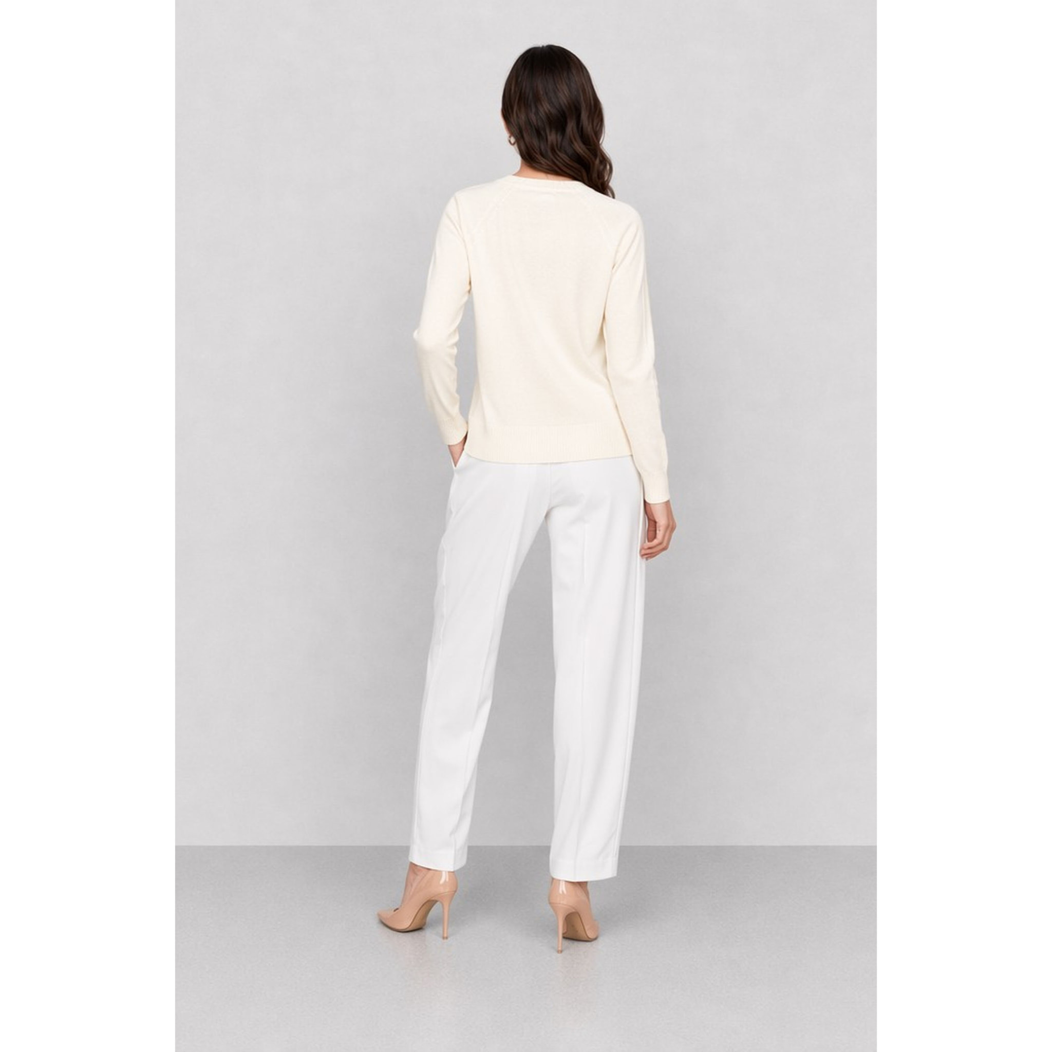 Kocca - Maglia da donna con scollo a V e dettagli in pizzo Donna