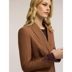 Motivi - Blazer con spacco al fondo manica - Marrone