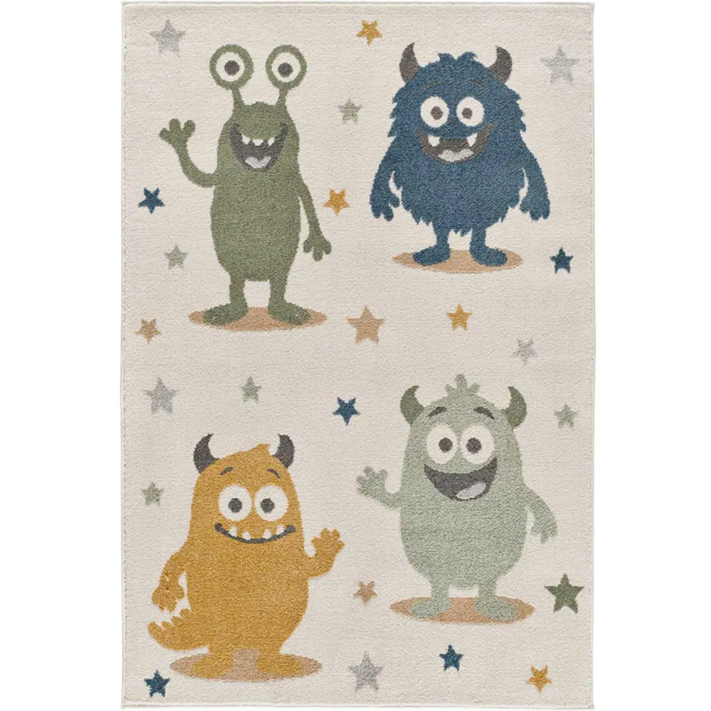 BEATS Alfombra infantil monstruos coloridos multicolor, 120x170 cm