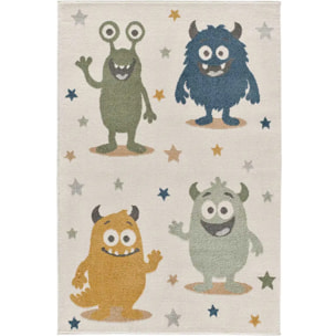 BEATS Alfombra infantil monstruos coloridos multicolor, 120x170 cm