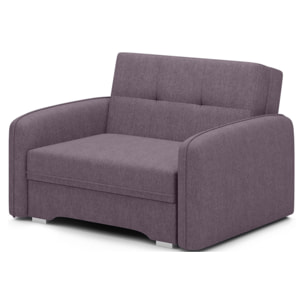 Michelle - fauteuil convertible avec coffre en velours - Violet