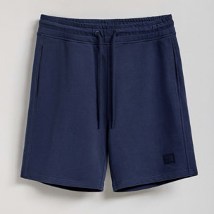 Bermuda Jonas in cotone blu marino relaxed fit con toppa in twill in gomma Polo Club