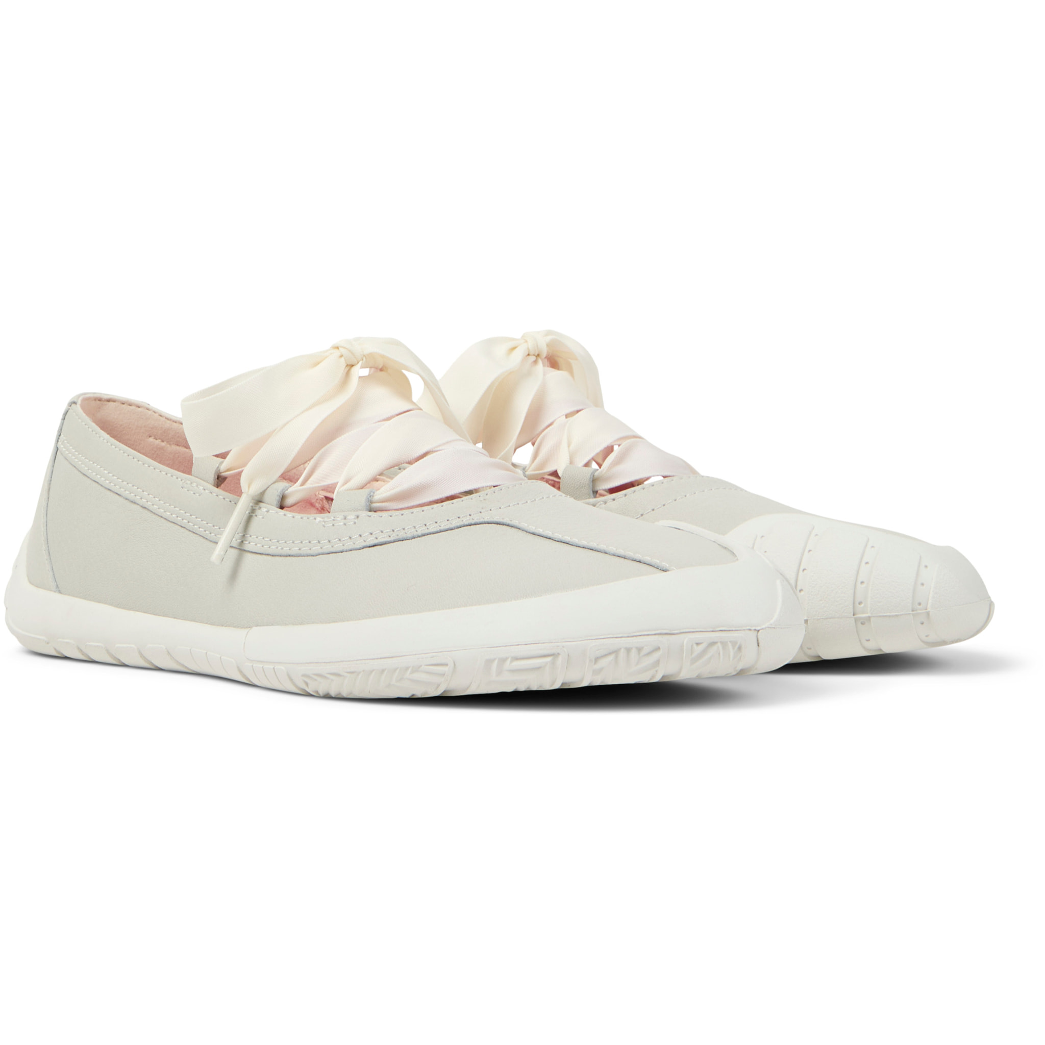Bailarinas - CAMPER Peu Path+ - Blanco - Cuero liso
