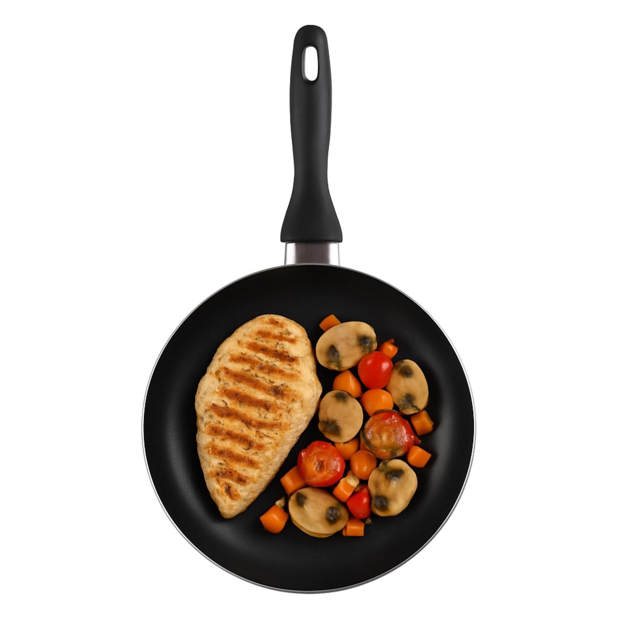 Sartén de Ø28x5cm en Aluminio prensado color Azul metalizado