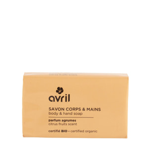 Savon - Certifié bio - Savon corps & mains Agrumes 100 g