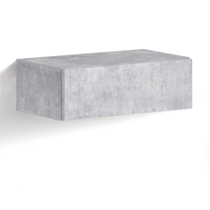 Tomasucci Table de chevet / tiroir suspendu MAK CEMENT Gris