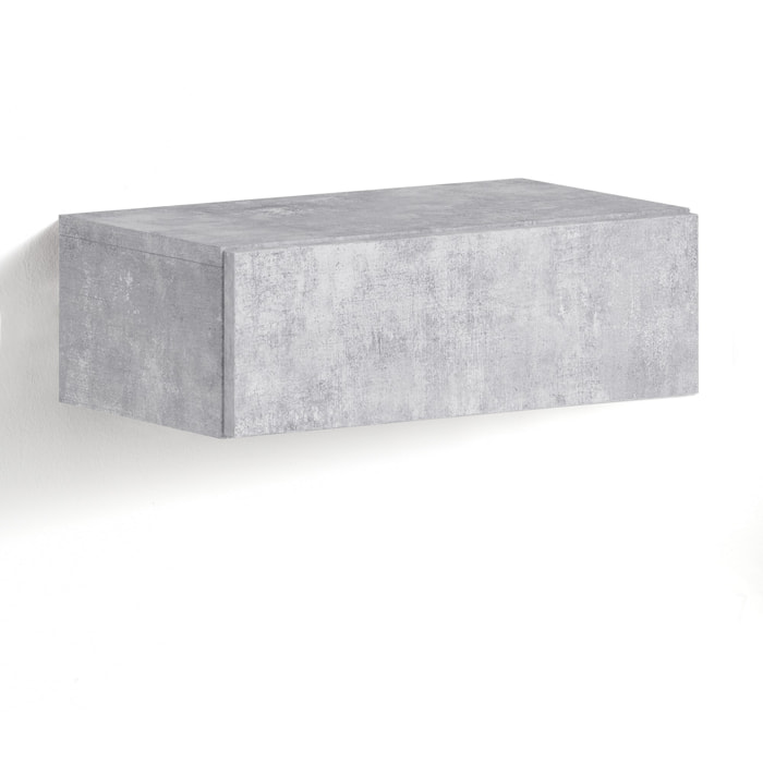 Tomasucci Table de chevet / tiroir suspendu MAK CEMENT Gris