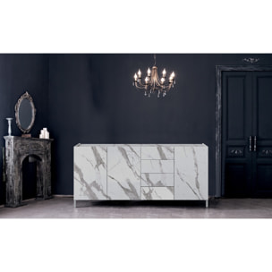 ORESTELUCHETTA madia grande DURHAM WHITE MARBLE