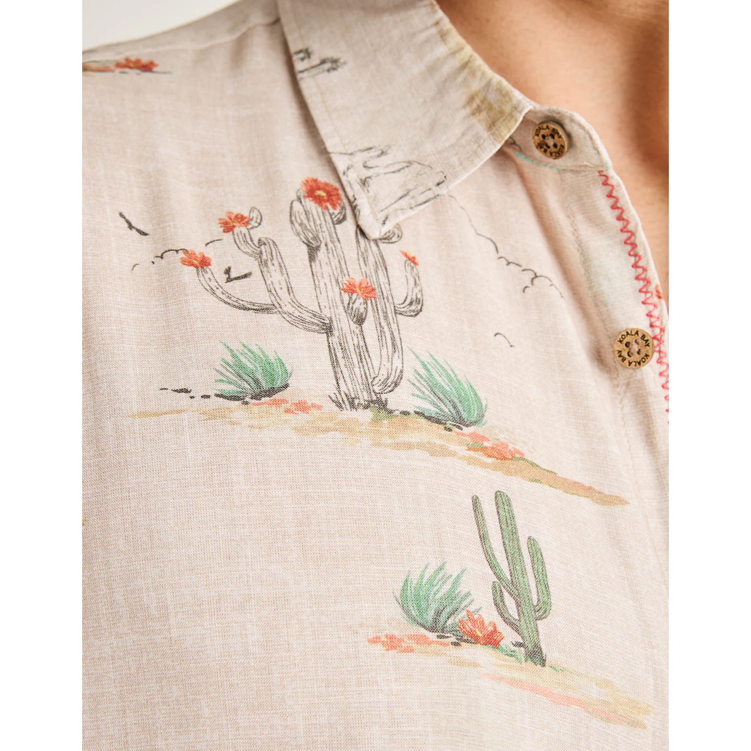 Camisa Manga Corta Beige - Tennessee