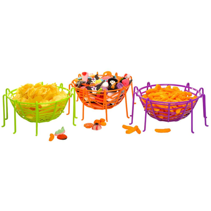 CESTA CON PATAS HALLOWEEN ( 3 COL. SURT.)