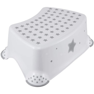 Star - taburete / alzador para niños a partir de 3 a 14 años aprox, función antideslizante, color blanco