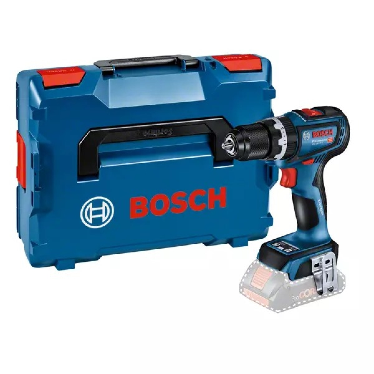 Perceuse visseuse percussion GSB 18V-90 C - BOSCH - sans batterie, ni chargeur - L-Boxx - 06019K6102