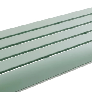 Ensemble de balcon "Drilia" vert olive 2 places en acier