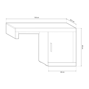 Módulo bajo Nuka 1 puerta Tofe - Textil