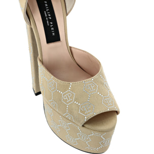 PHILIPP PLEIN Sandalias Tacones Altos MONOGRAM