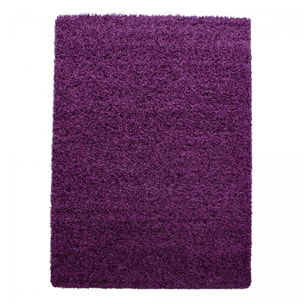 Tapis poils longs shaggy tissé motif uni ZASIVE